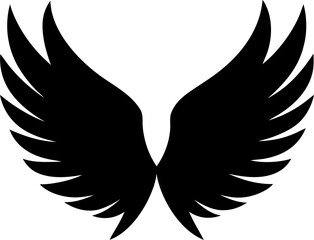 Wings icons set. Simple set of wings vector icons for web design on transparent background