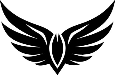 Wings icons set. Simple set of wings vector icons for web design on transparent background