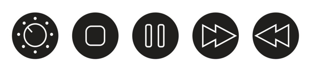 audio video button icon illustration