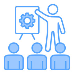 Coaching Blue Icon