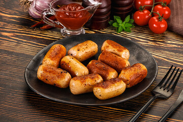 Roasted chicken mini sausages for breakfast