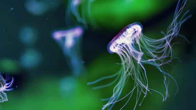 Ghostly kings of the seas, the power of jellyfish in the underwater world