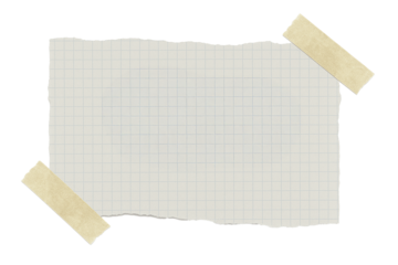 White Checkered Notepad Sheet