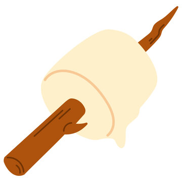 vector illustration of a marsmellow