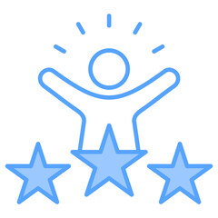 Empowerment Blue Icon