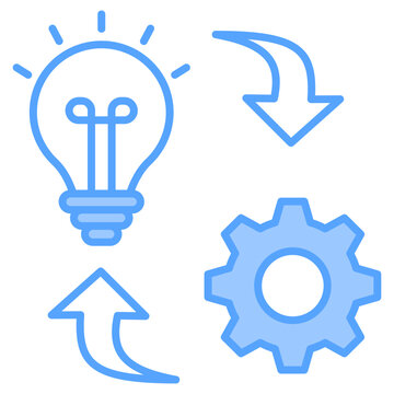 Implementation Blue Icon