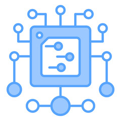 Classification Blue Icon