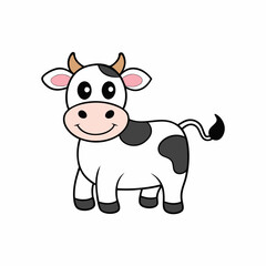 funny cow cartoon