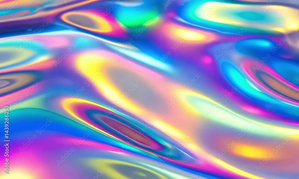 Aufkleber holographic foil texture background iridescent gradient abstract design colorful shiny surface wallp