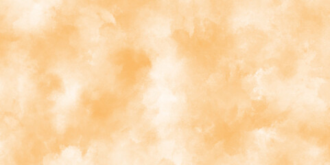 Abstract vibrant yellow watercolor on white background.yellow watercolor smooth paint old texture painting background,Hand painted orange and yellow watercolor background.