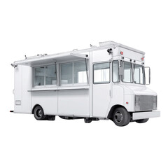 Modern White Food Truck Ready for Branding