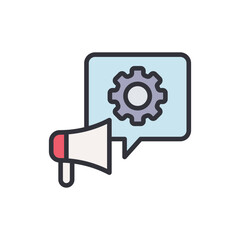 Content management colored icons, minimalist vector illustration ,simple transparent graphic element .Isolated on white background