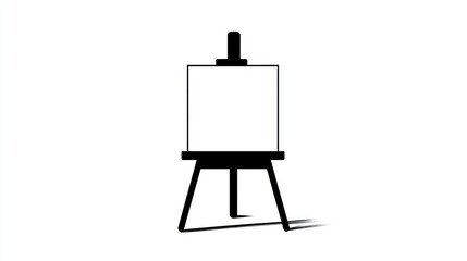 Simple easel silhouette (1)
