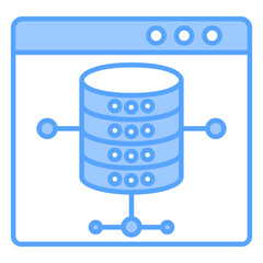 Server Blue Icon