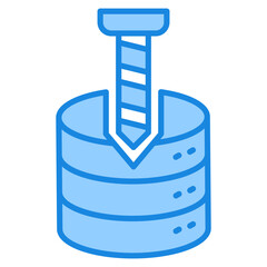 Data Drill Icon For Design Elements