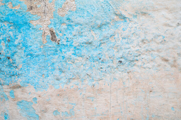 Textured blue background, empty copy space for text, wall structure, grunge canvas