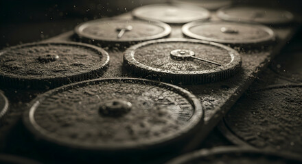 Rusty Weights Strength Training Fitness Gym Exercise Workout Bodybuilding Powerlifting Heavy Metal Iron Gains Muscle Power Determination