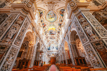Obraz premium Chiesa del Gesu di Casa Professa in Palermo , Sicily, Italy