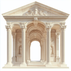 Obraz premium Large Roman villa with massive colonnades