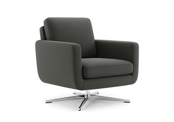 Obraz premium Gray fabric office chair