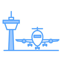 Airport Blue Icon