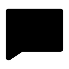 Naklejka premium chat solid icon