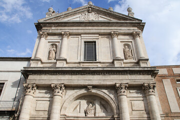 Obraz premium church (nuestra senora de las angustias) in valladolid in spain 