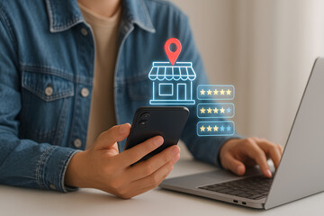 Searching for local businesses online