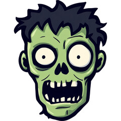 Cartoon Green Zombie