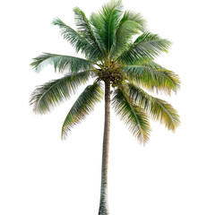 Vibrant palm tree close up image