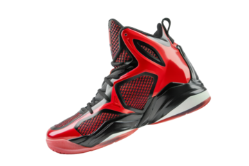 Superior Court Performance: Basketball Shoes Isolated On White Background.