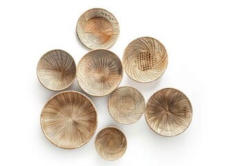 Captivating 3D Wall Art Isolated On White Background.