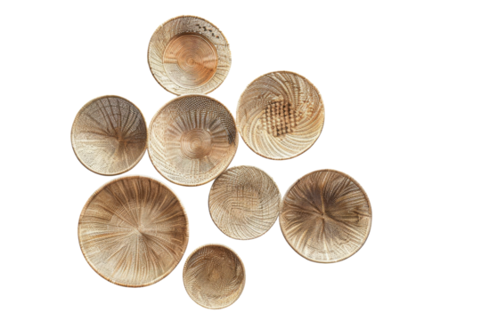 Captivating 3D Wall Art Isolated On White Background.