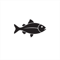 vector illustration of a fish silhouette