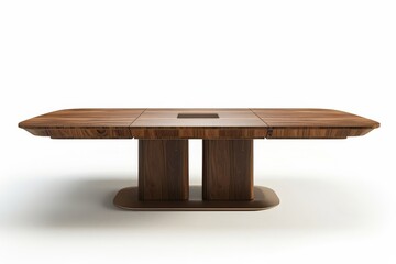 Dynamic Convertible Meeting Table Isolated On White Background.