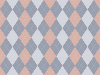 Elegant pastel argyle pattern.  Subtle texture and soft colors create a sophisticated, versatile design perfect for backgrounds, textiles, and branding. Evokes feelings of calm and classic style.