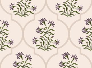 Hand drawn colourful flowers, seamless patterns with floral for fabric, textiles, clothing, wrapping paper, backdrop, banner, illustration, abstract backgrounds.
