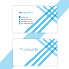Creative business card design template, Double sided business card template.