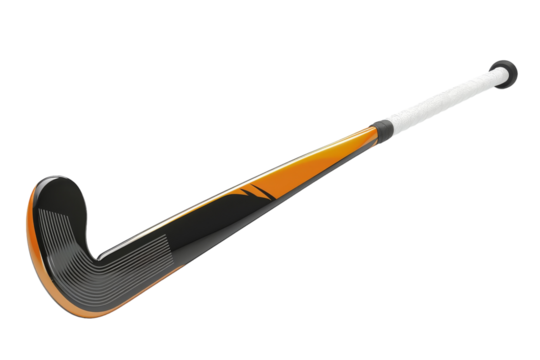Innovative Field Hockey Stick Design for Modern Players Isolated On White Background.