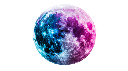 Vivid moon, isolated, cut out transparent