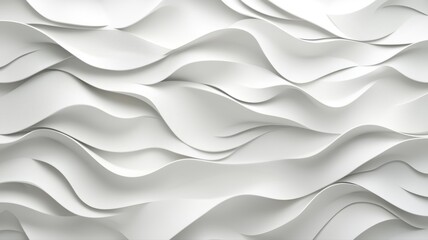 Abstract White Wavy Texture, Modern Minimalist Background abstract white wave texture background art