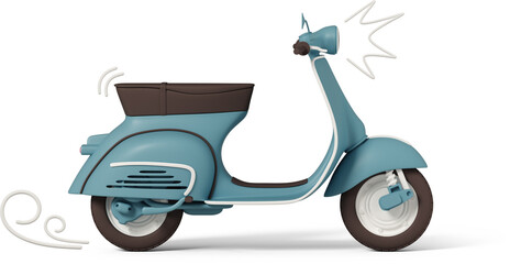 scooter and lines