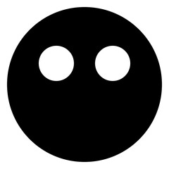 Fototapeta premium emoticon solid icon