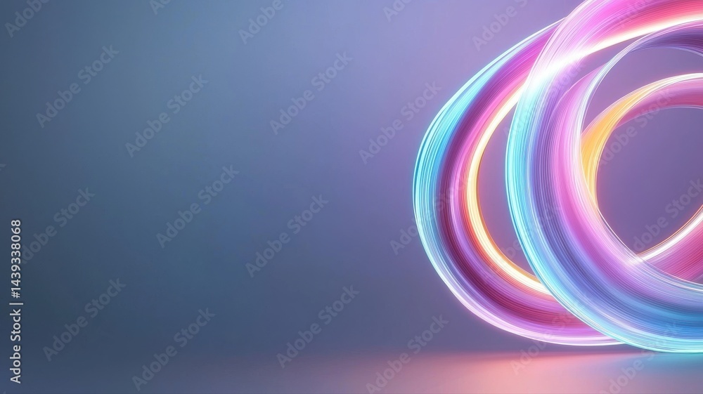 Aufkleber abstract colorful light trails with glowing hues abstract light color trails background design glow