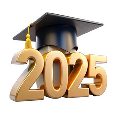 graduation cap on 2025