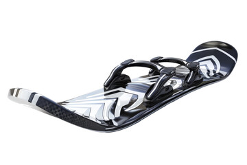 Innovating Snowboarding Experience: A Step into Tomorrow Isolated On White Background.