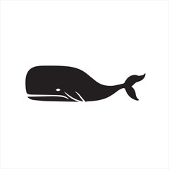 vector illustration of a silhouette of a fish