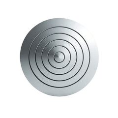 Fototapeta premium Abstract Metallic Concentric Circles Design Element