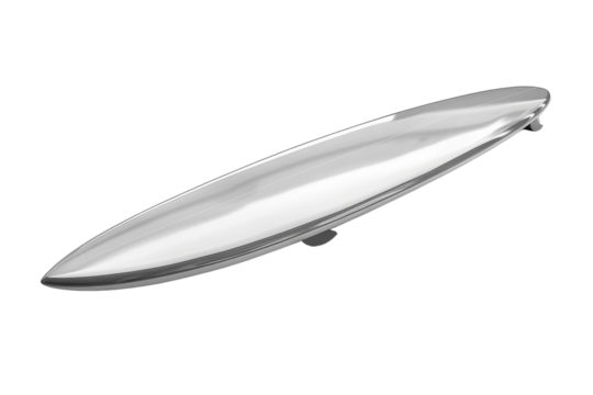 The Futuristic Surfboard Isolated On White Background.