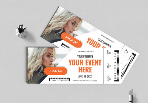 Event Ticket Layout